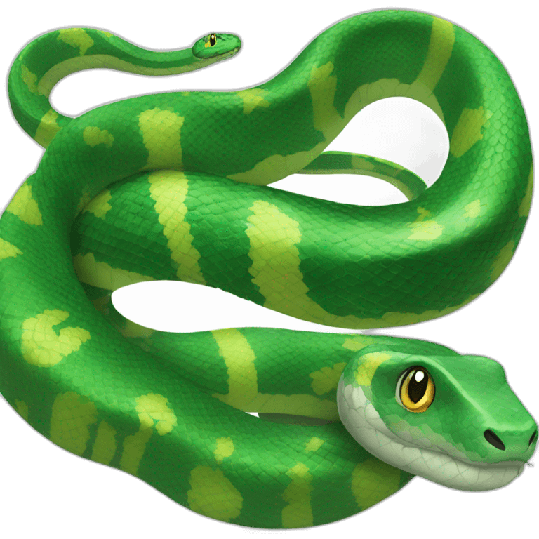 snake with a scarf Slytherin emoji