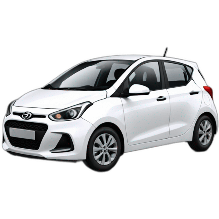 White Hyundai i10 emoji