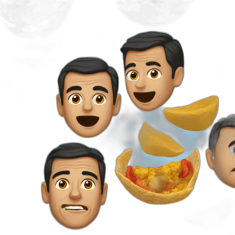 Pedro sánchez eat paella emoji