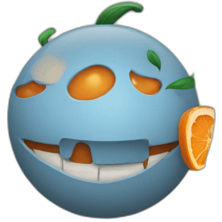 Un oranger emoji