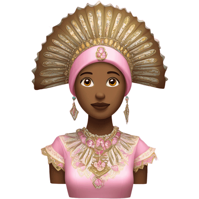 Pink kokoshnik emoji