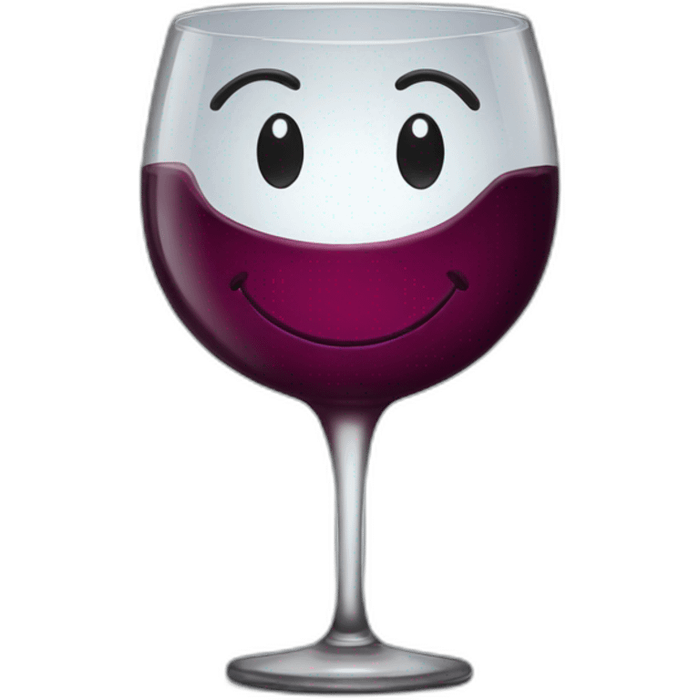 wine glass smiley emoji