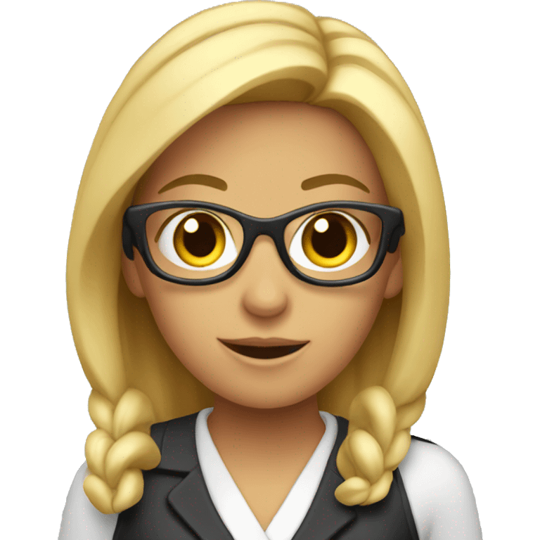 A lady reporter emoji