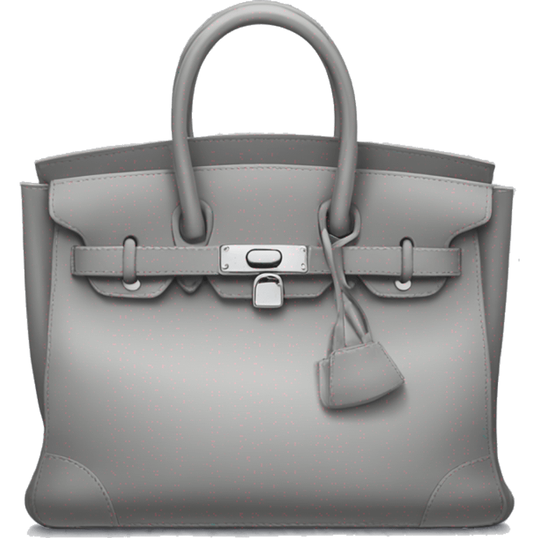 a grey birkin bag emoji