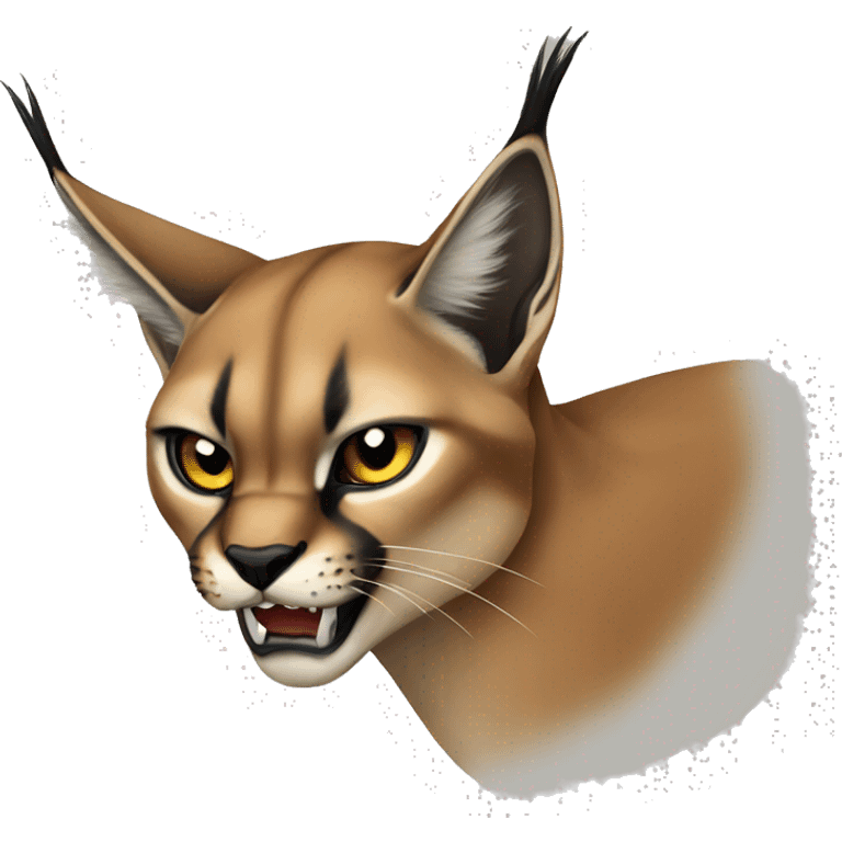 Caracal being angry emoji