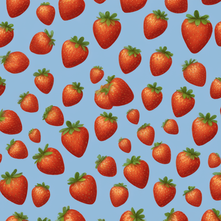 Heart shaped strawberry  emoji