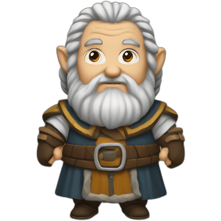 Middle-aged hill dwarf cleric emoji