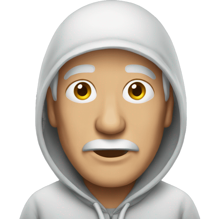 Old person with hoodie  emoji