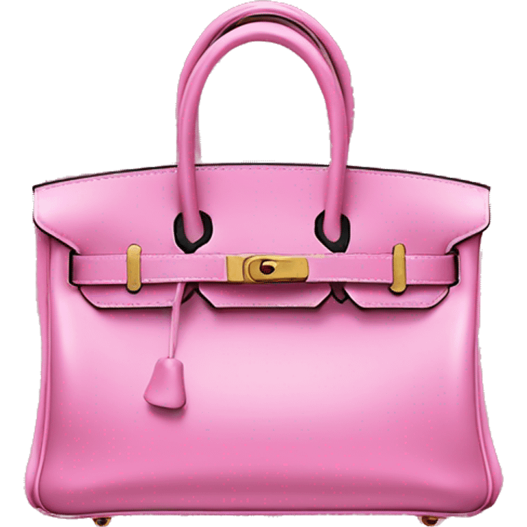 Pink Hermes birkin bag emoji