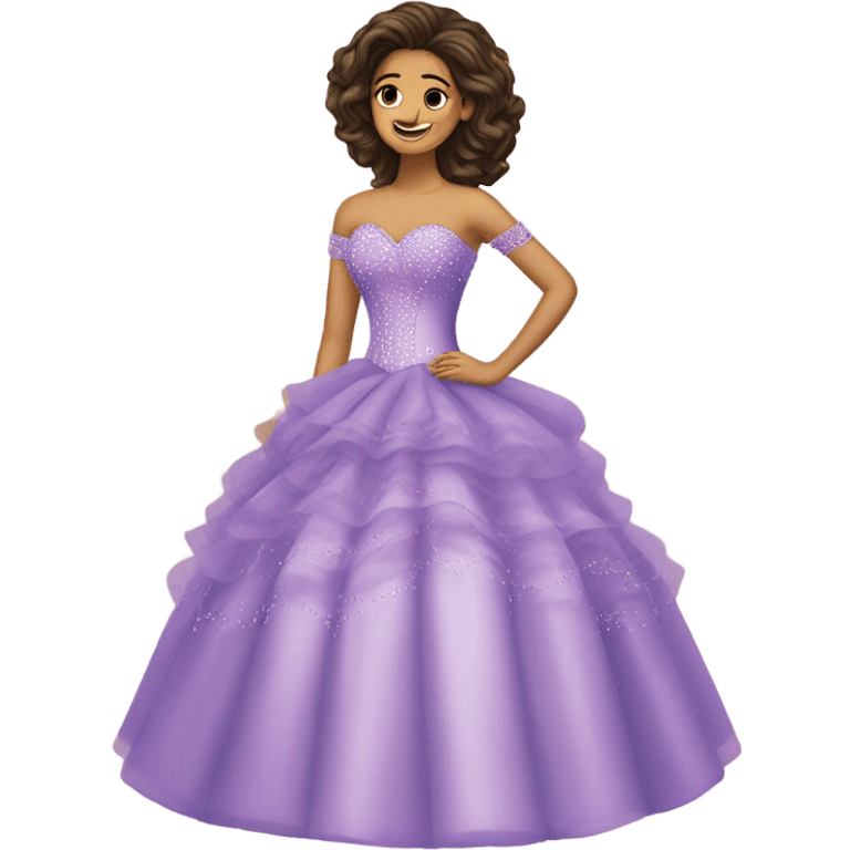 Quinceañera dress emoji