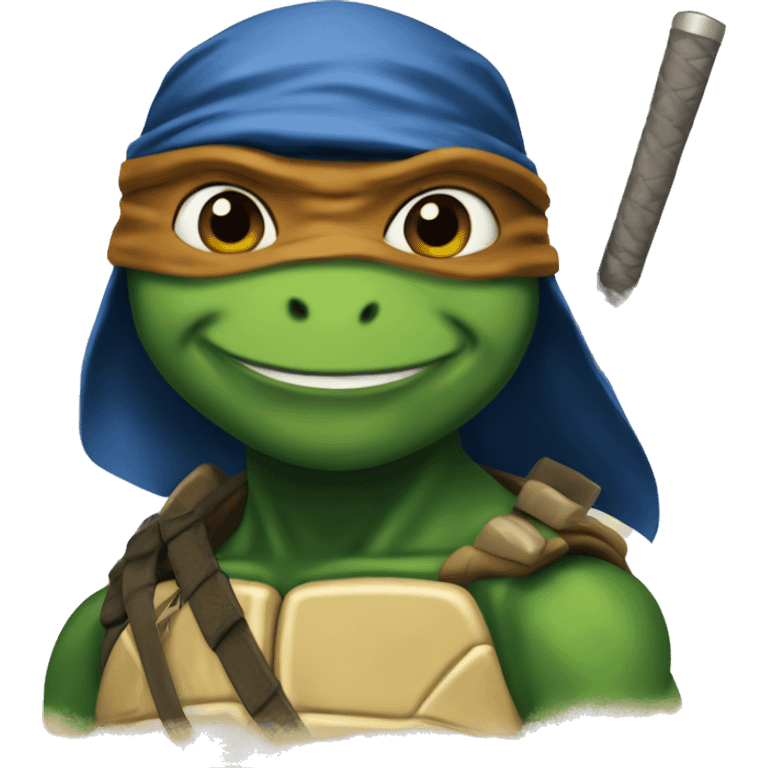 Ninja turtle Leonardo  emoji