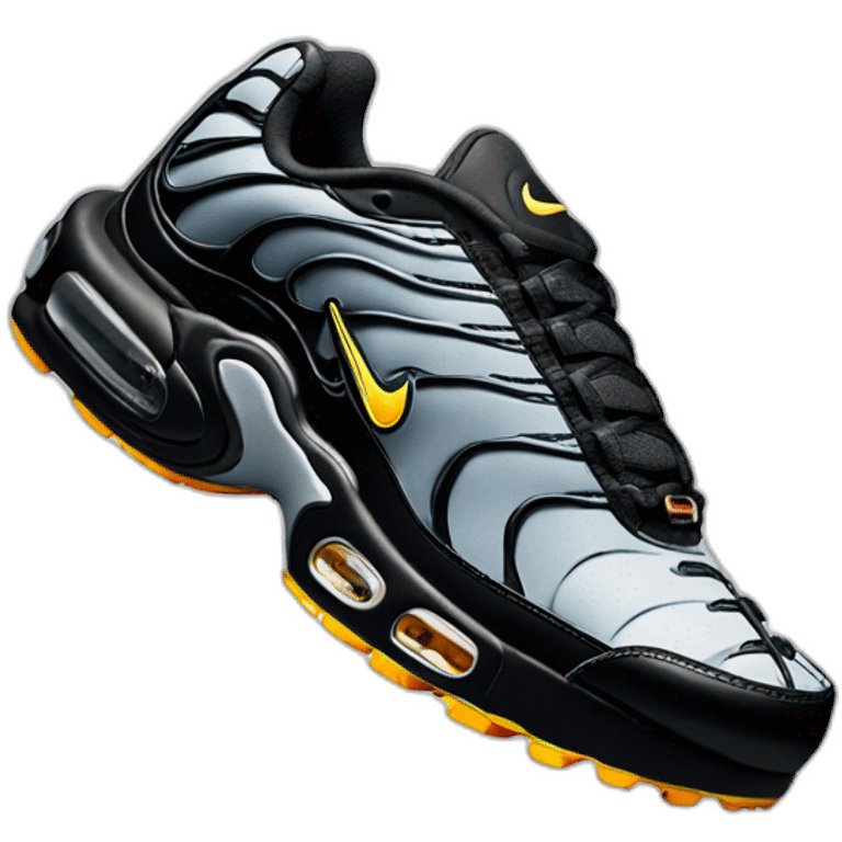 3D perspective nike tn black emoji