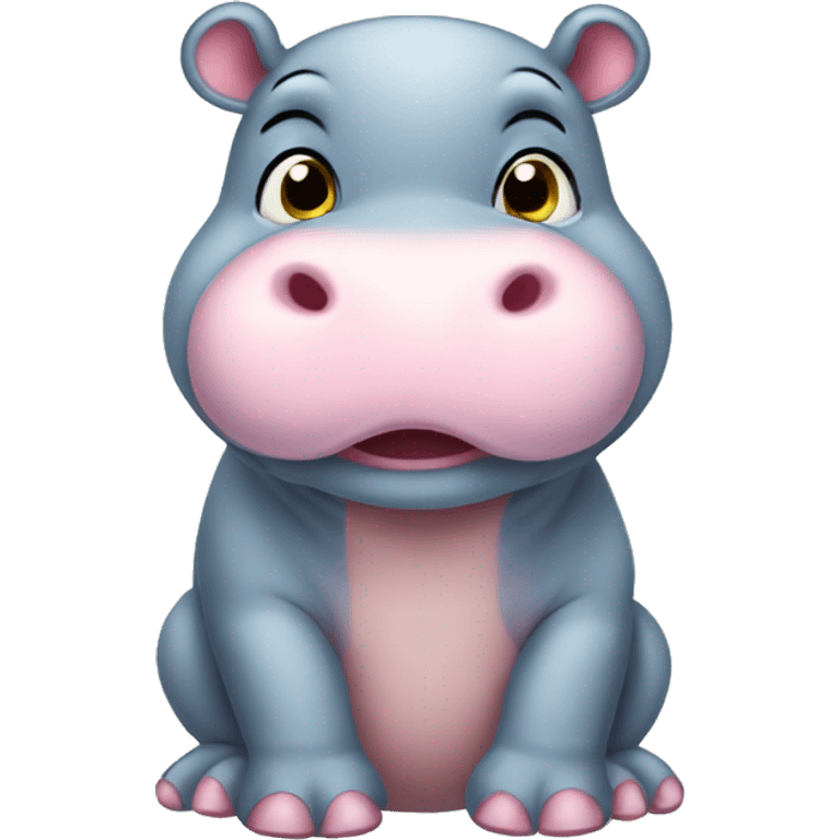 cute baby hippo emoji