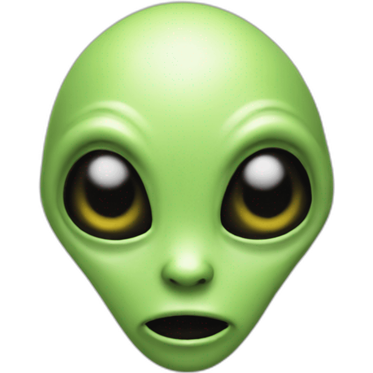 Alien hello emoji