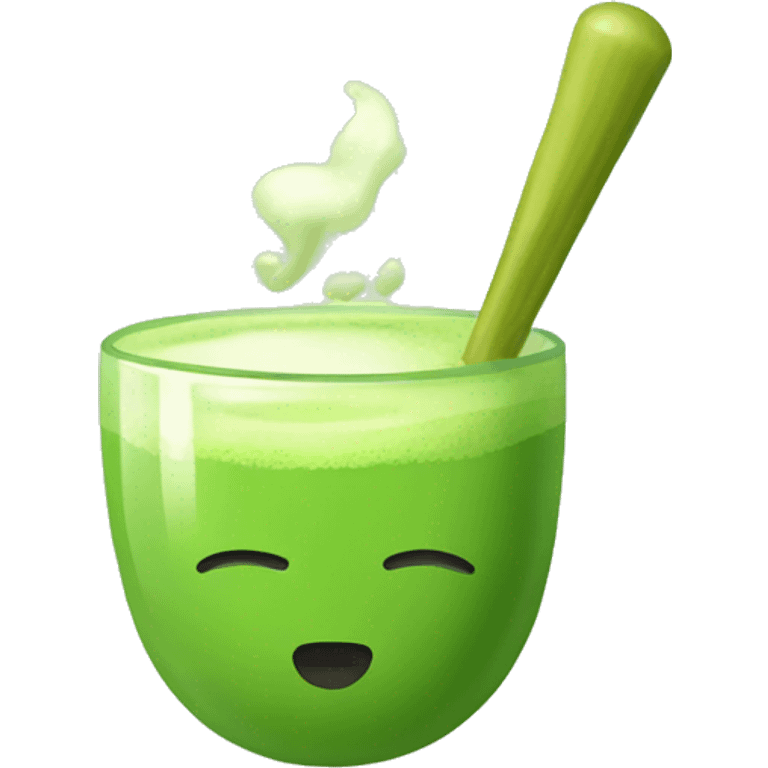 green matcha tea emoji