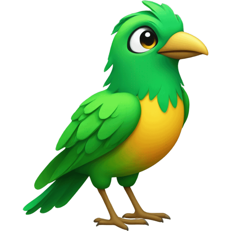 green bird emoji