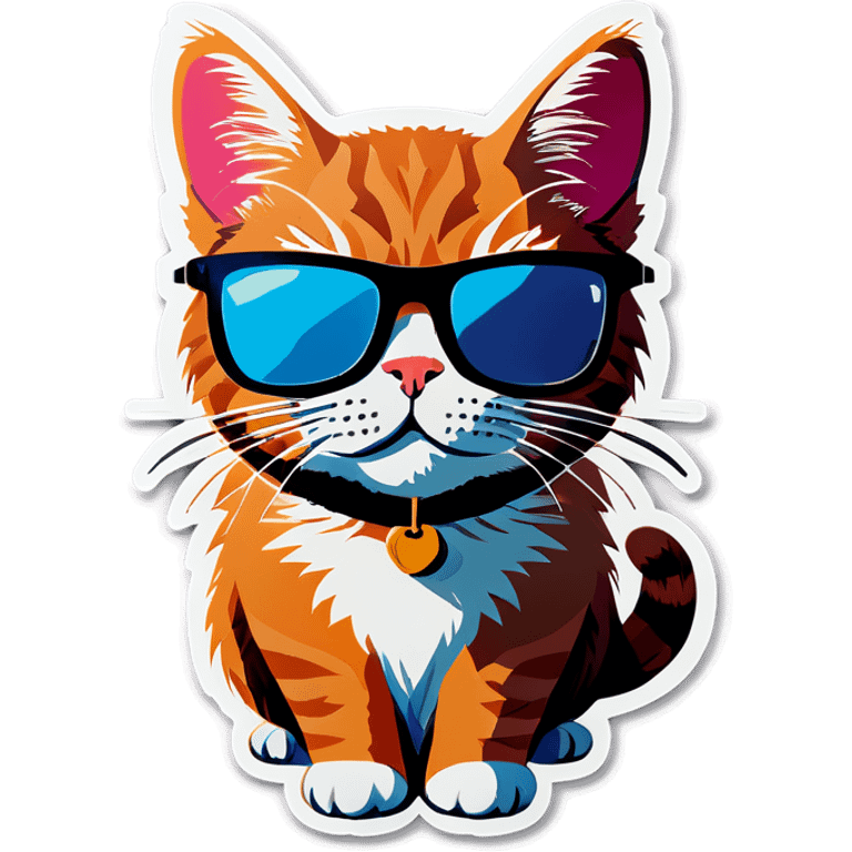 Cat with sunglasses emoji