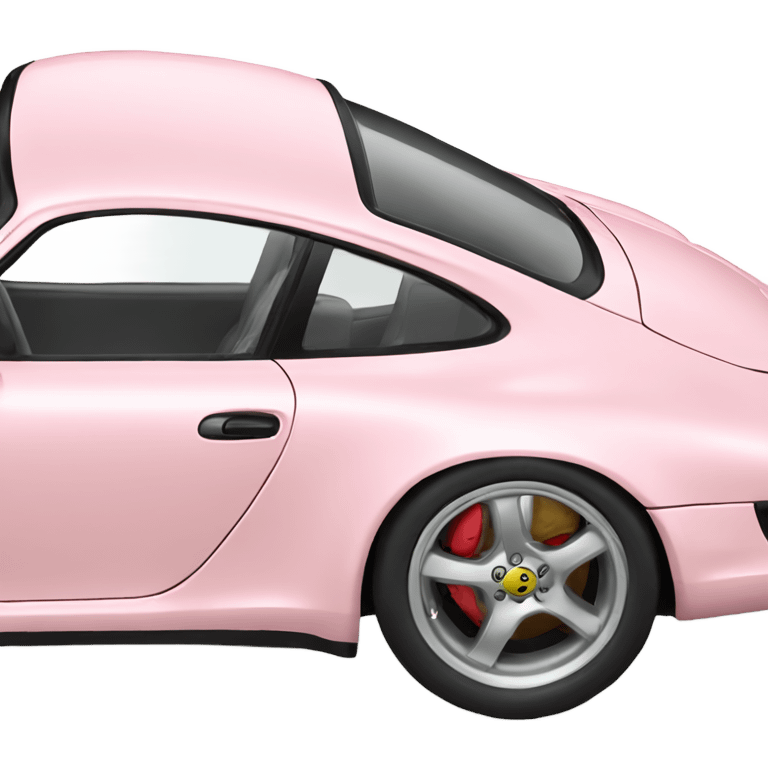 light pink porsche side view emoji