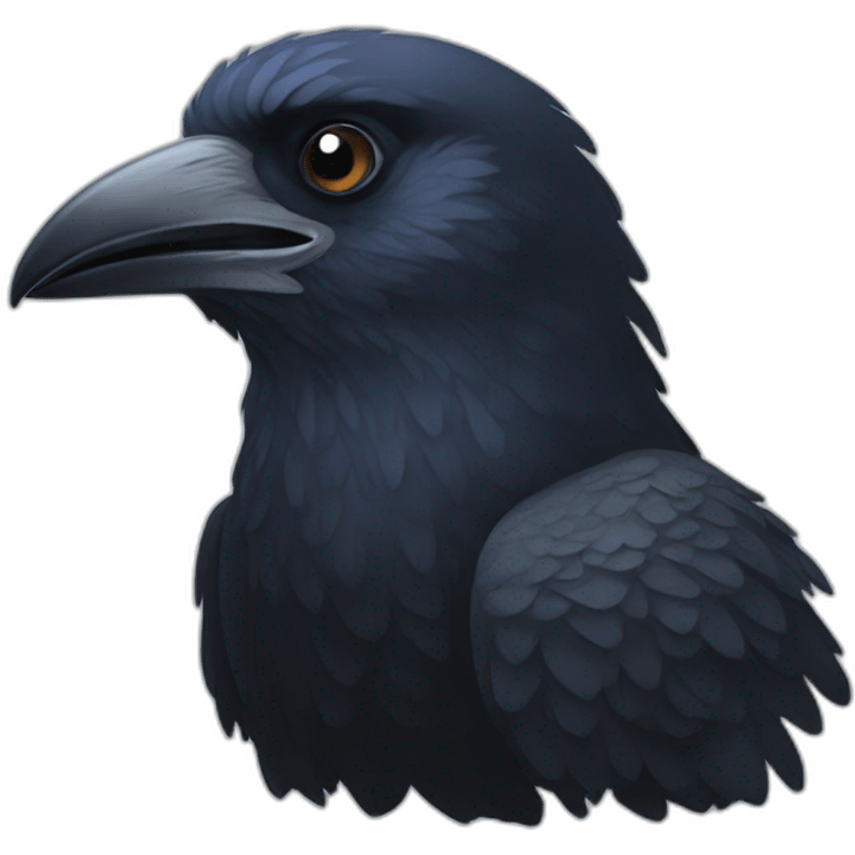 Un corbeau galaxie emoji