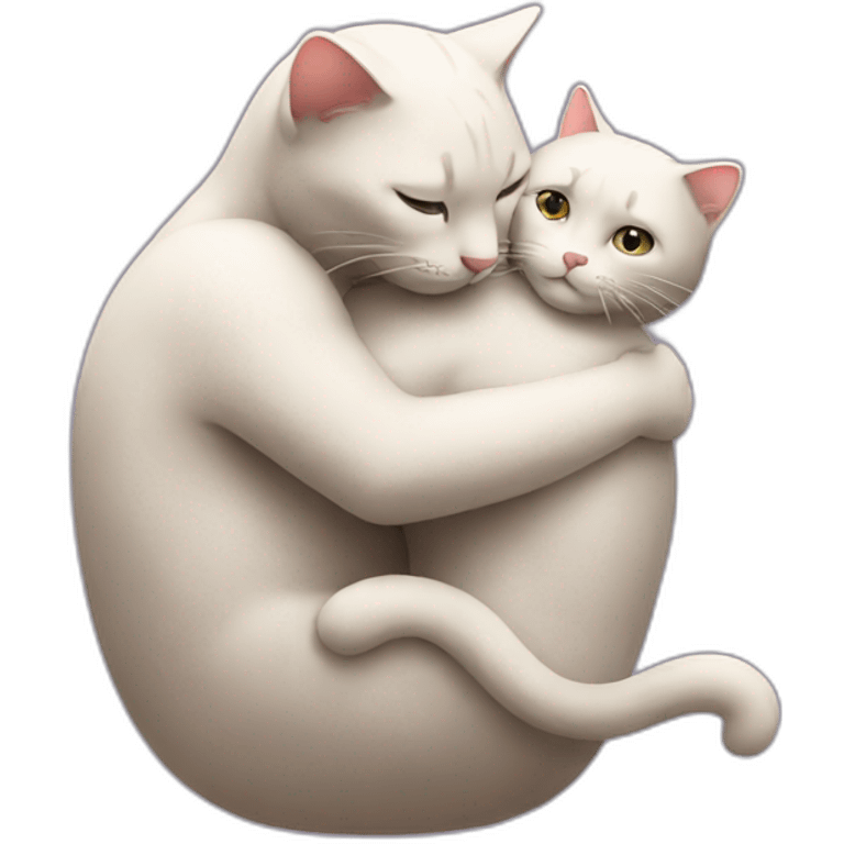 hugging cats emoji