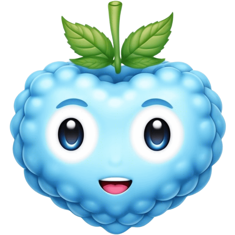 blue raspberry  emoji