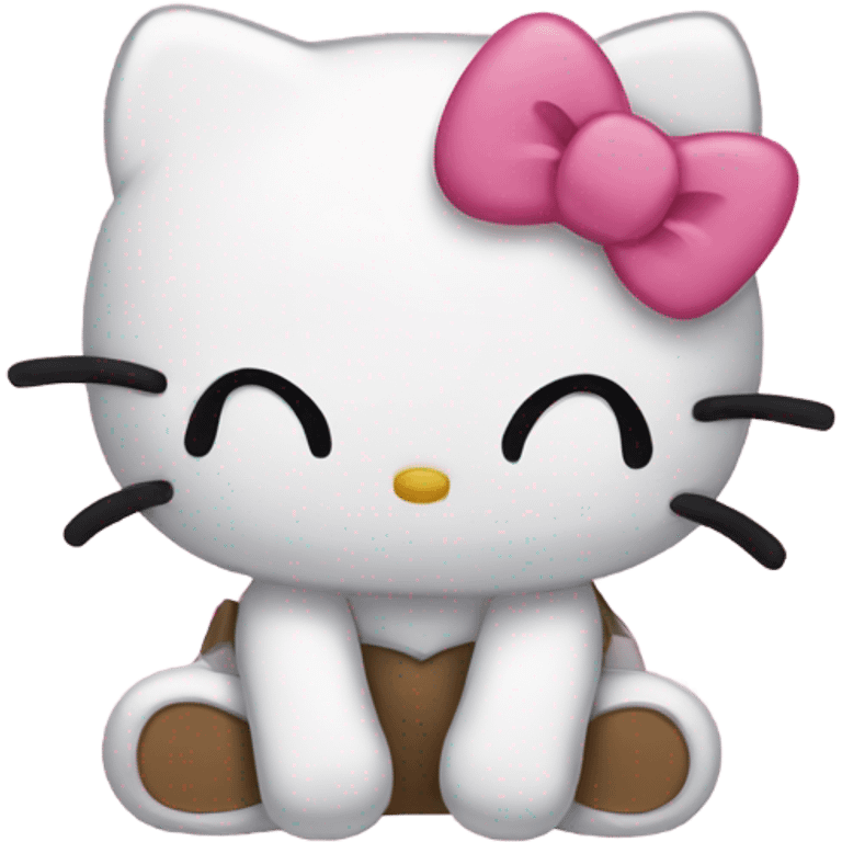 Tired hello kitty emoji