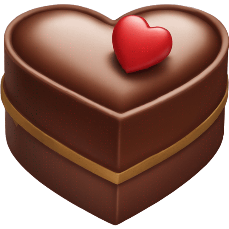 Heart shaped chocolate box emoji