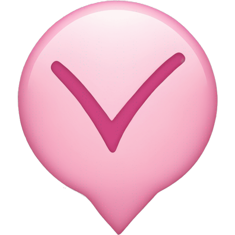 Light pink check mark emoji