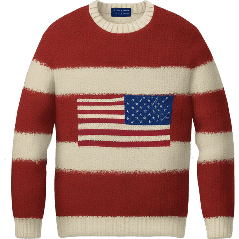 ralph lauren usa flag sweater  emoji