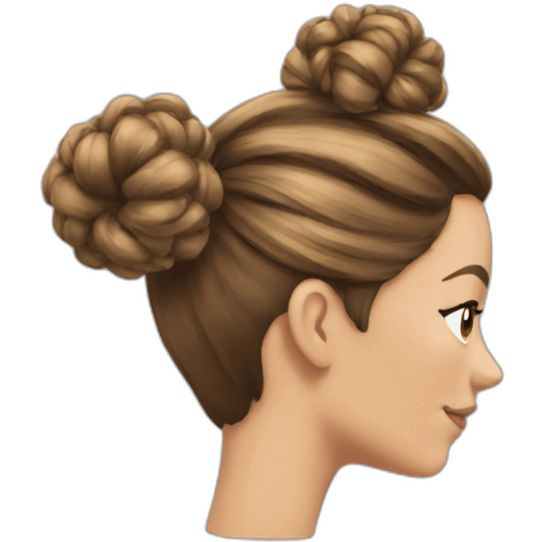 hair bun emoji