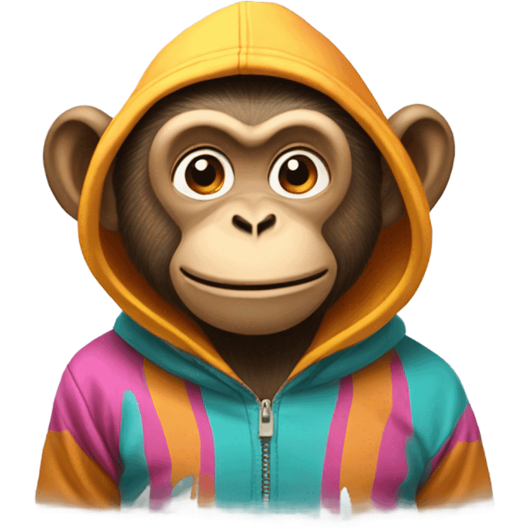 MONKEY WITH HOODIE emoji