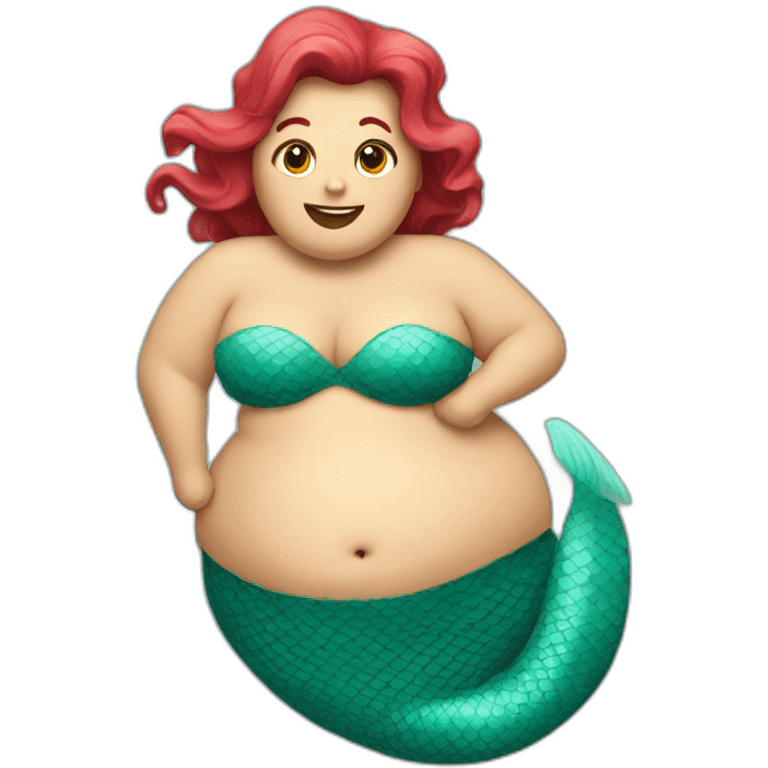 fat mermaid emoji