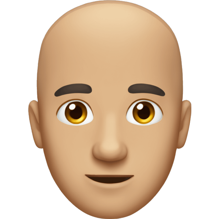 Bald head emoji