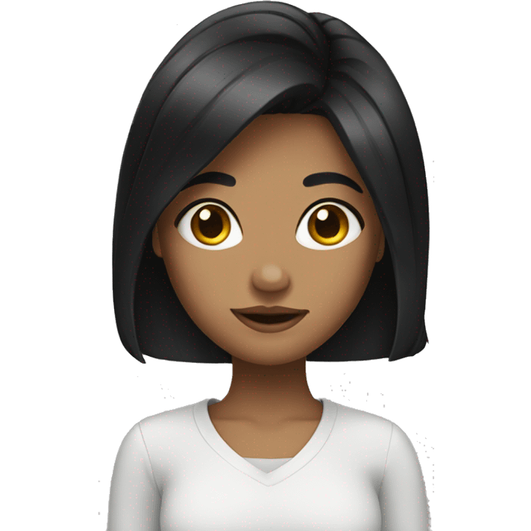 girl with black hair  emoji