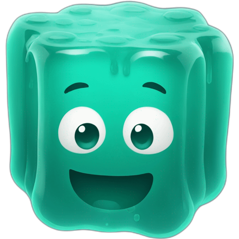 Cyan Jelly Block emoji