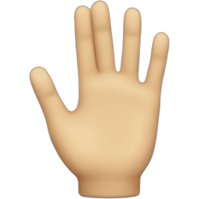 Hand with a token  emoji