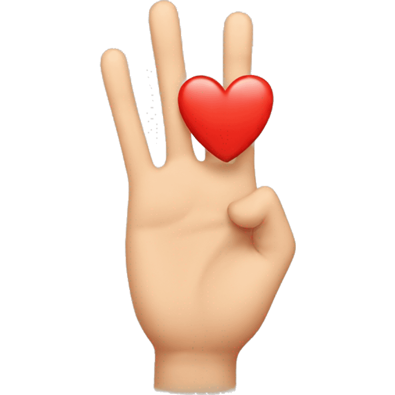 Happy emoji with hand heart emoji