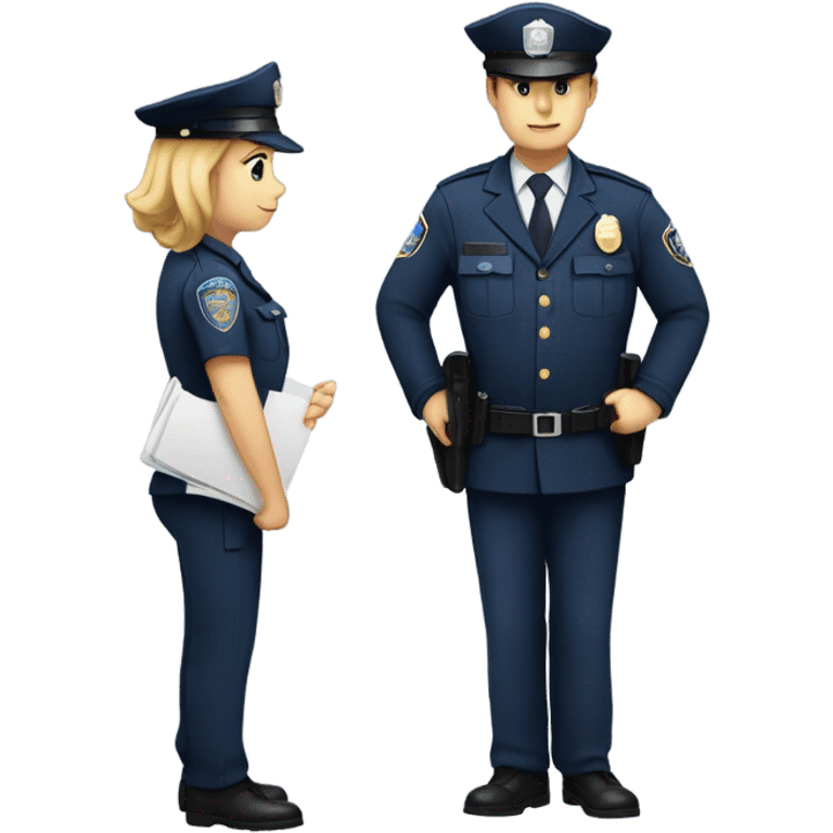 Mental health police officer  emoji