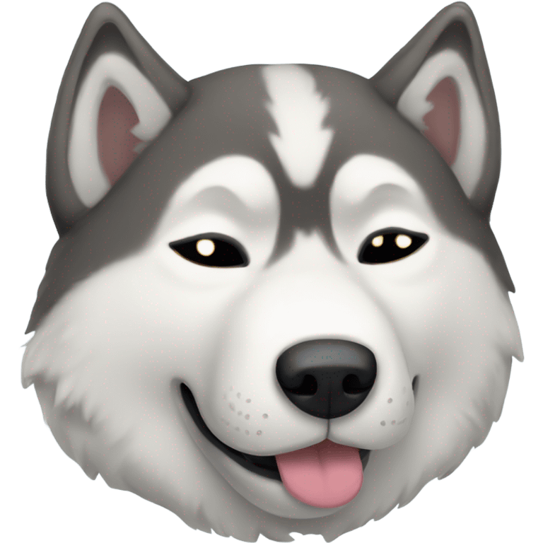 husky sleeping  emoji