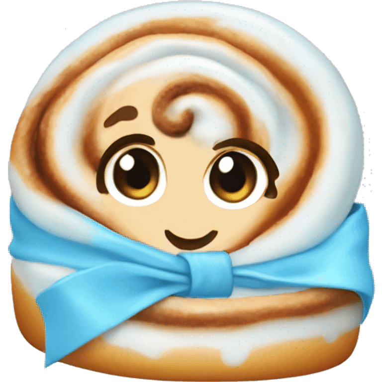 baby blue cinnamon roll  emoji