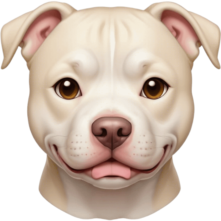 White pit bull  emoji