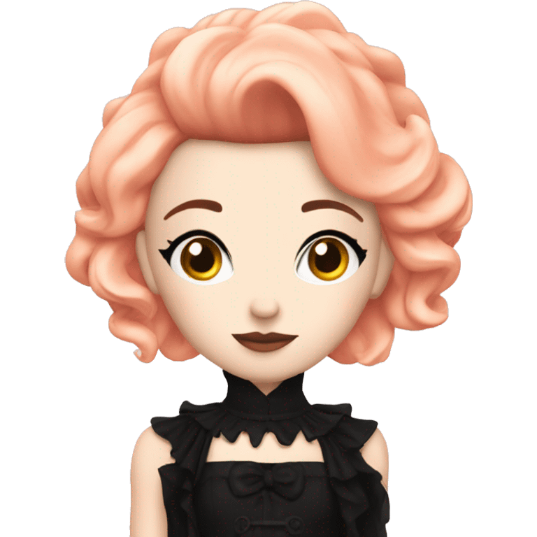 princesse peach goth dark  emoji