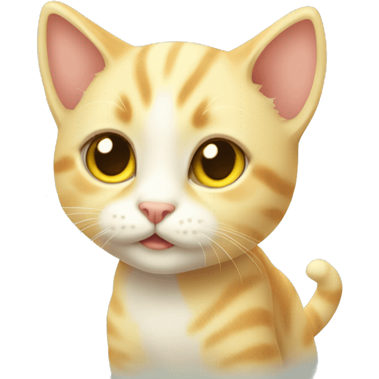 baby yellow cute cat emoji