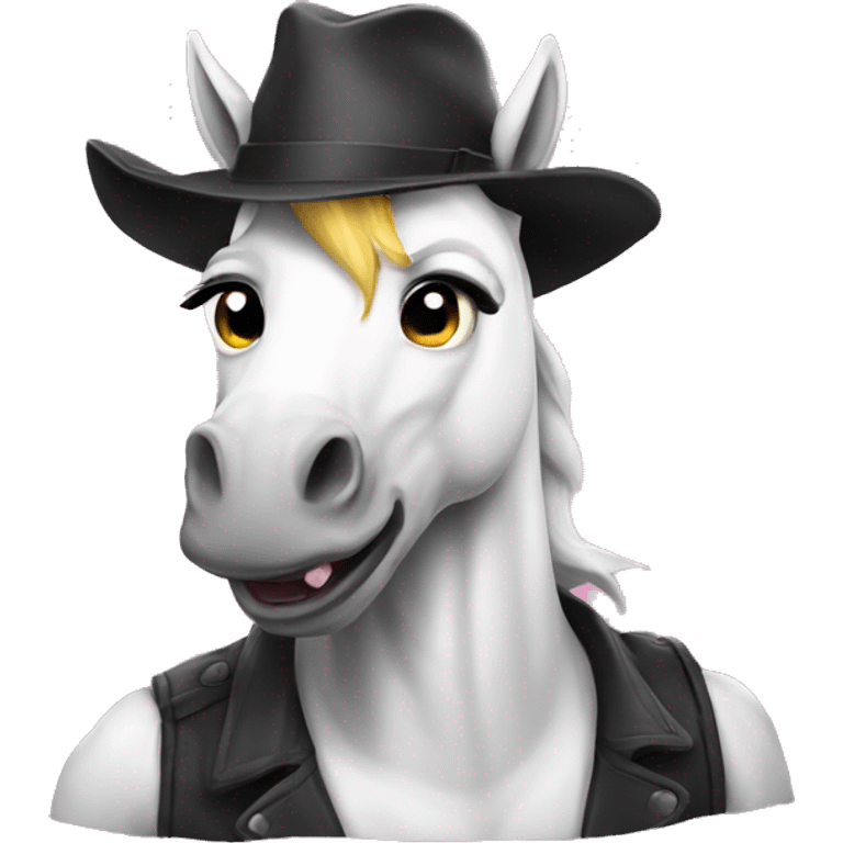 Gangster unicorn emoji