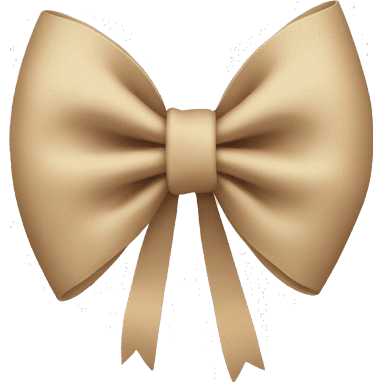 beige bow emoji