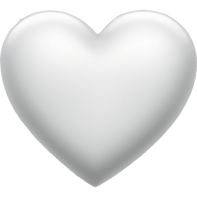 White heart  emoji