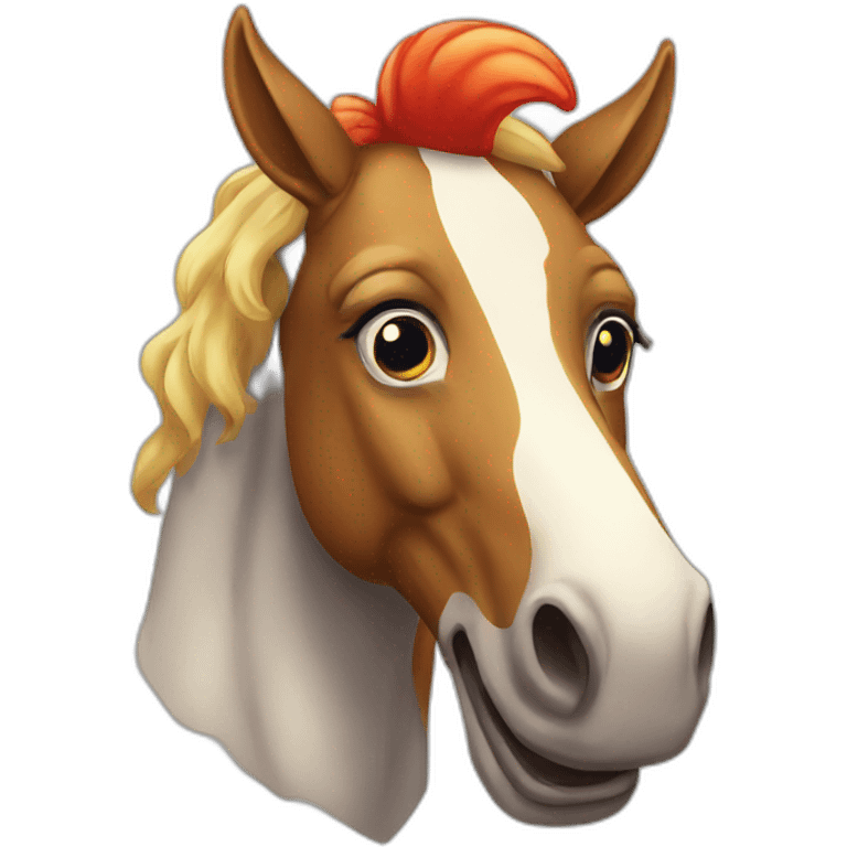 A clown horse  emoji