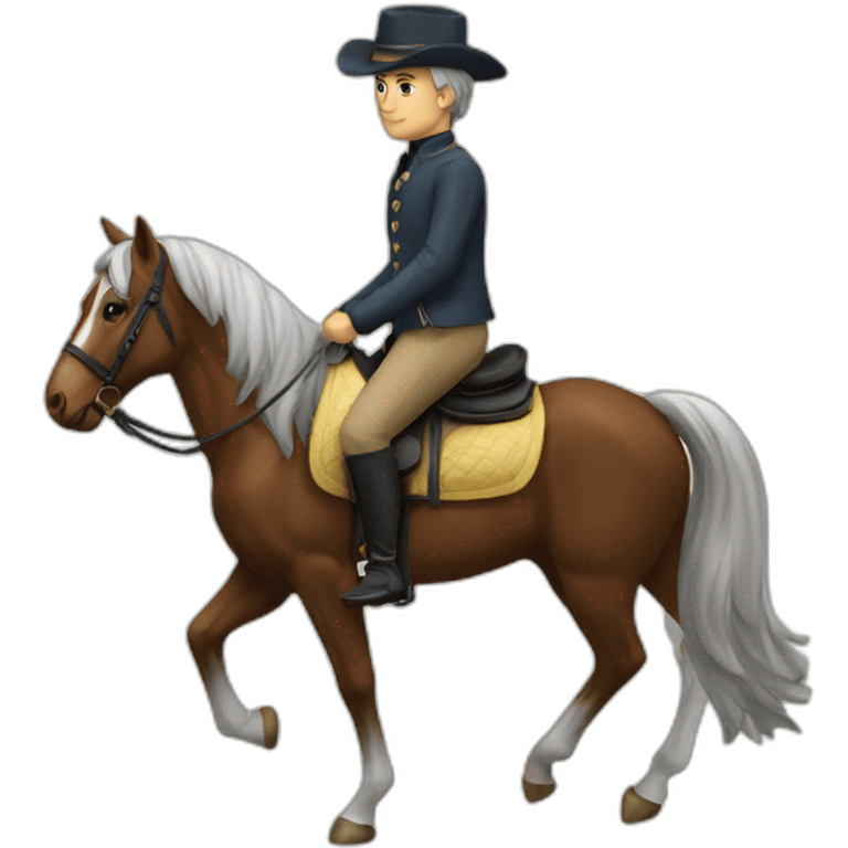 chat sur cheval emoji