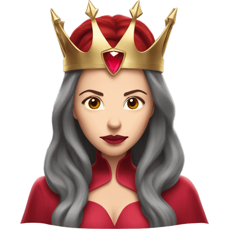 scarlet witch face with crown emoji