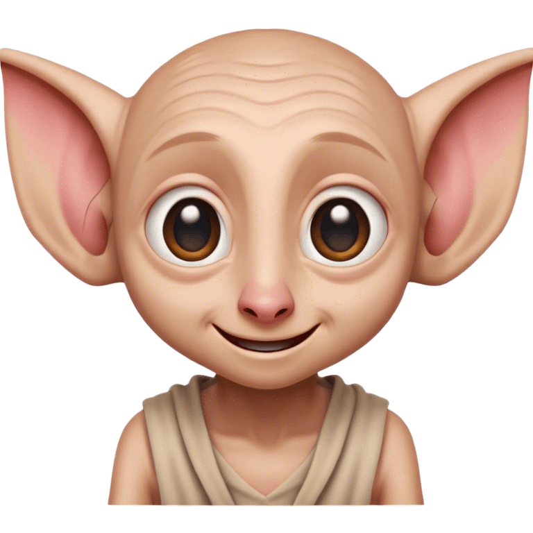 Dobby smiling and blushing  emoji